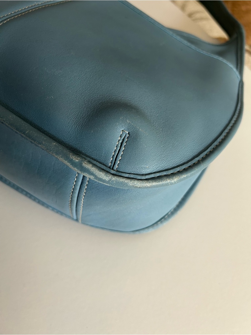 Glacier blue Vintage Coach Ergo Pocket Zip Bag 9033 - Picture 4 of 11